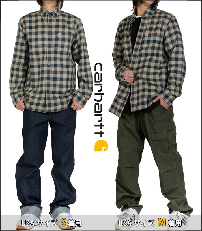 楽天市場】CARHARTT カーハート チェック柄 長袖 シャツ ネルシャツ