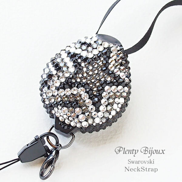 楽天市場】ネックストラップ リール スワロフスキーデコ 星 スター