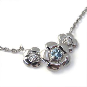 楽天市場】アクアマリンサンタマリア・18金・一粒・フラワー