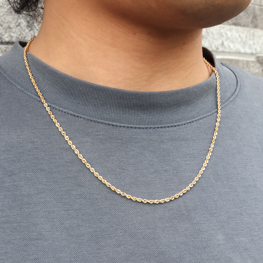 楽天市場】18金 ネックレス メンズ 中空 18K メンズネックレス 中空