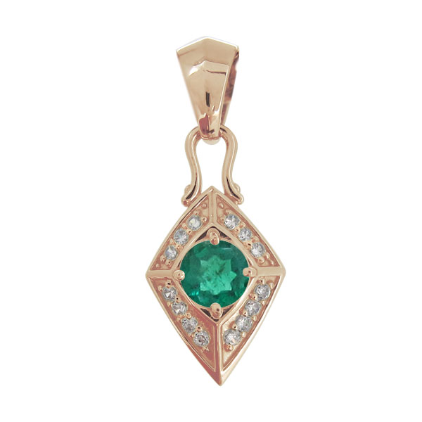 楽天市場】ネックレス トップ メンズ エメラルド 10金 喜平 ひし形