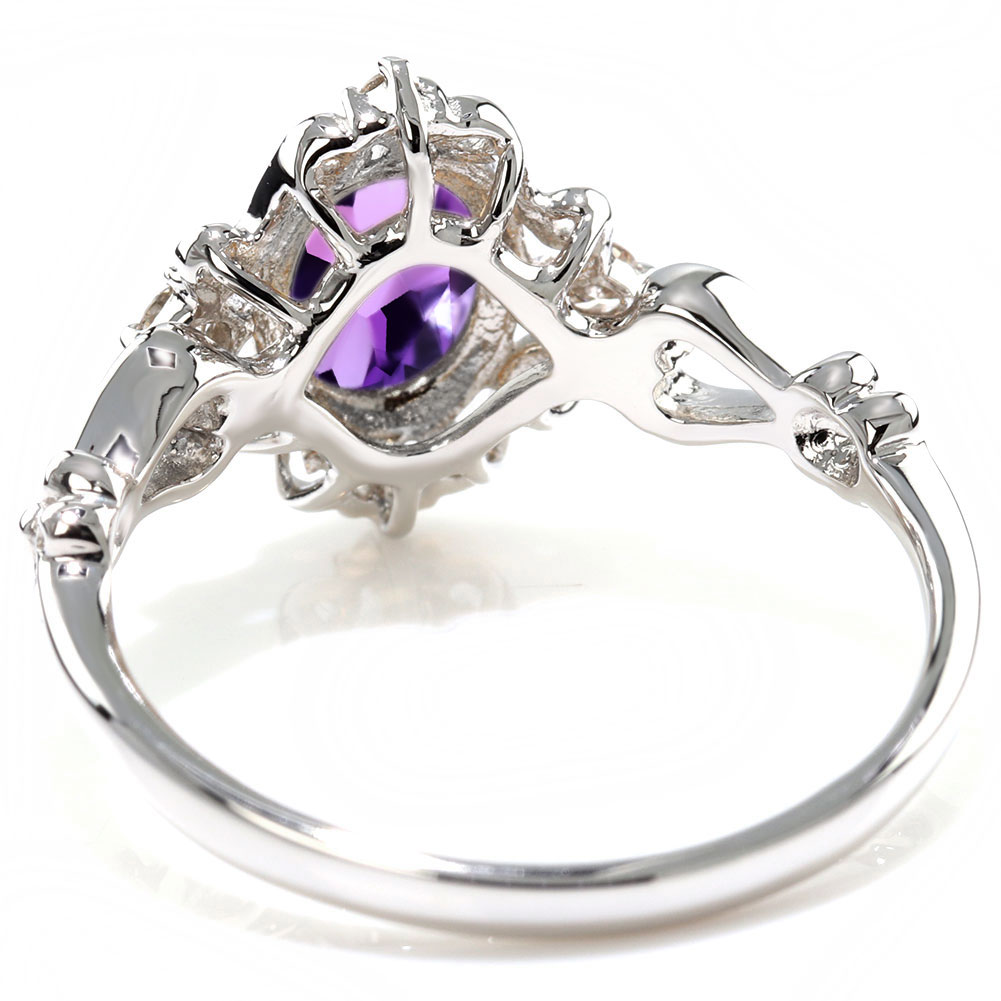 楽天市場】プラチナ リング アメジスト pt900 指輪 レディース 2月