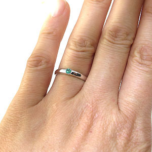 楽天市場】エメラルド・リング・一粒・k10・エメラルドリング・指輪