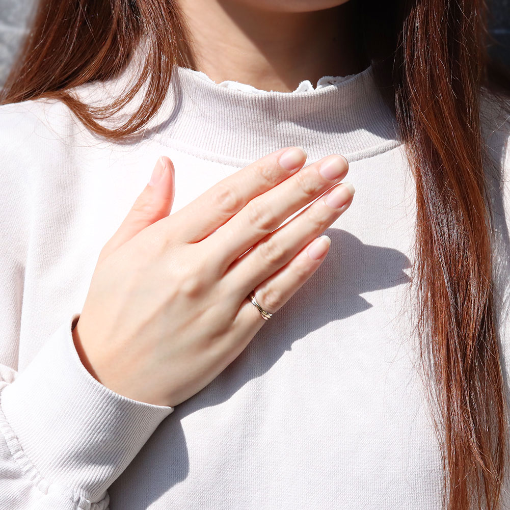 楽天市場】トリニティ リング K18 レディース 三連リング スリーカラー