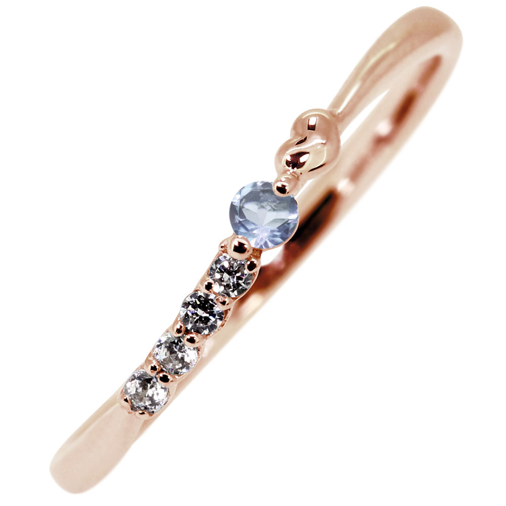 楽天市場】指輪 シルバー アクアマリンサンタマリア リング ハート