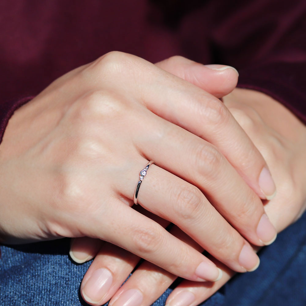 楽天市場】指輪 ガーネットリング ピンキーリング シルバー ストレート