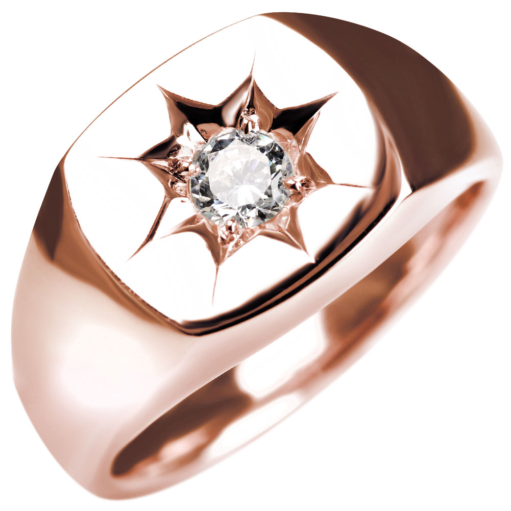 楽天市場】リング ダイヤモンド シルバー 指輪 SV メンズ 4月誕生石