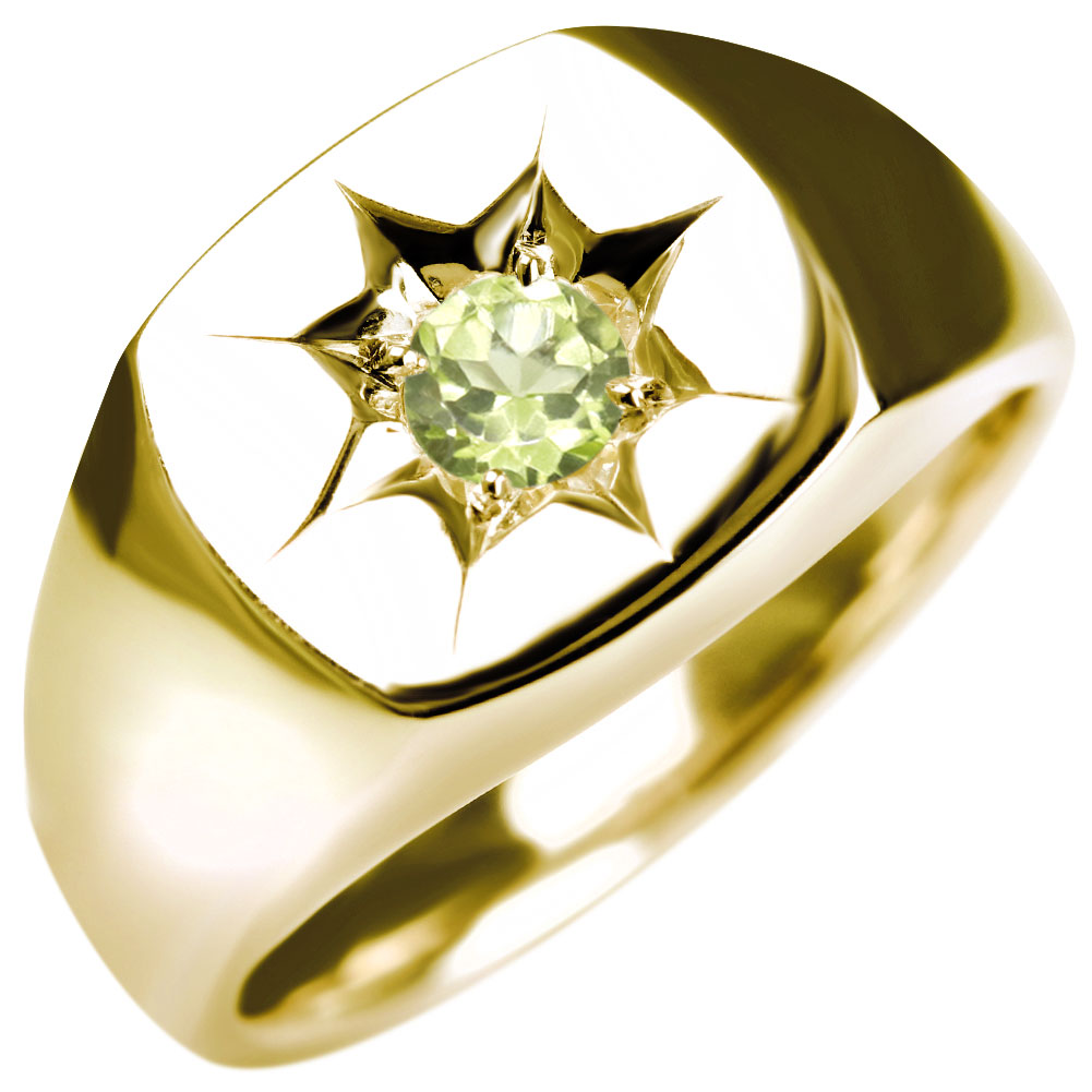 楽天市場】指輪 ゴールド ペリドット リング 10金 8月誕生石