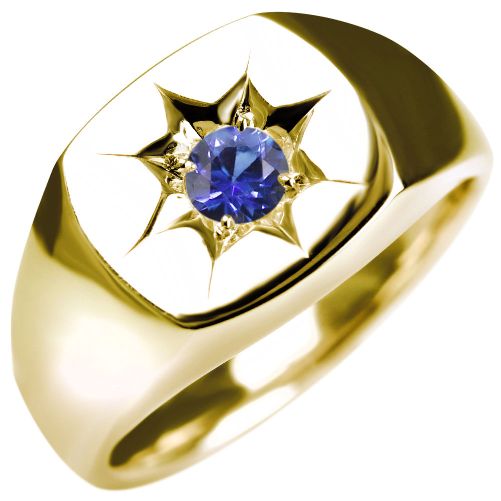 楽天市場】指輪 ゴールド サファイア リング 10金 9月誕生石
