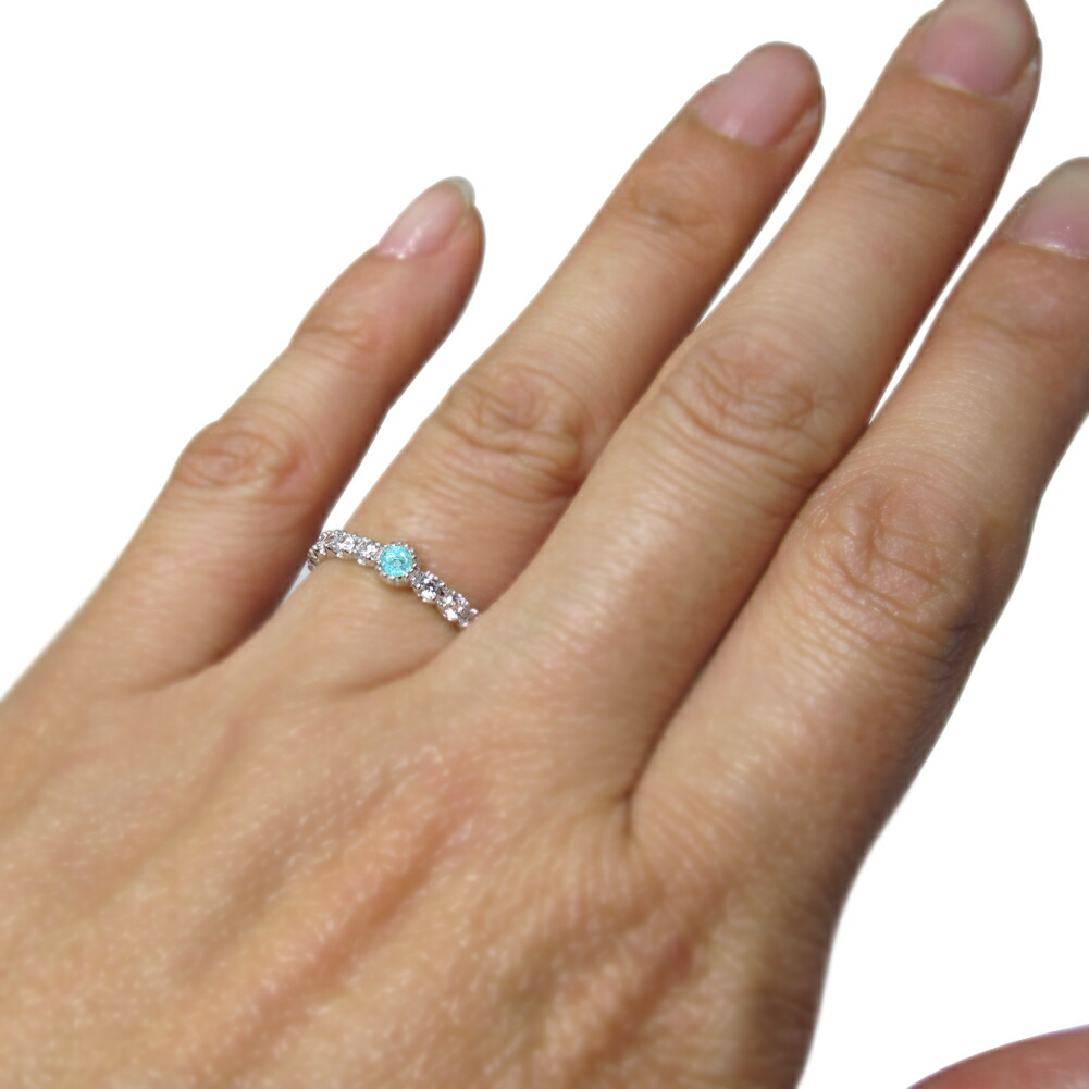 楽天市場】パライバトルマリン リング レディース 指輪 プラチナ