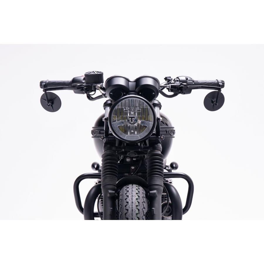 楽天市場】Motone(モートーン) バーエンドミラー TRILINE 100mm アルミ