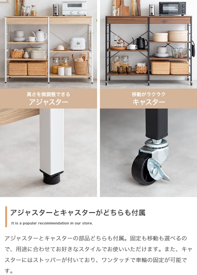 楽天市場】＼クーポン配布中／ キッチンラック 約幅120cm ホワイト 白