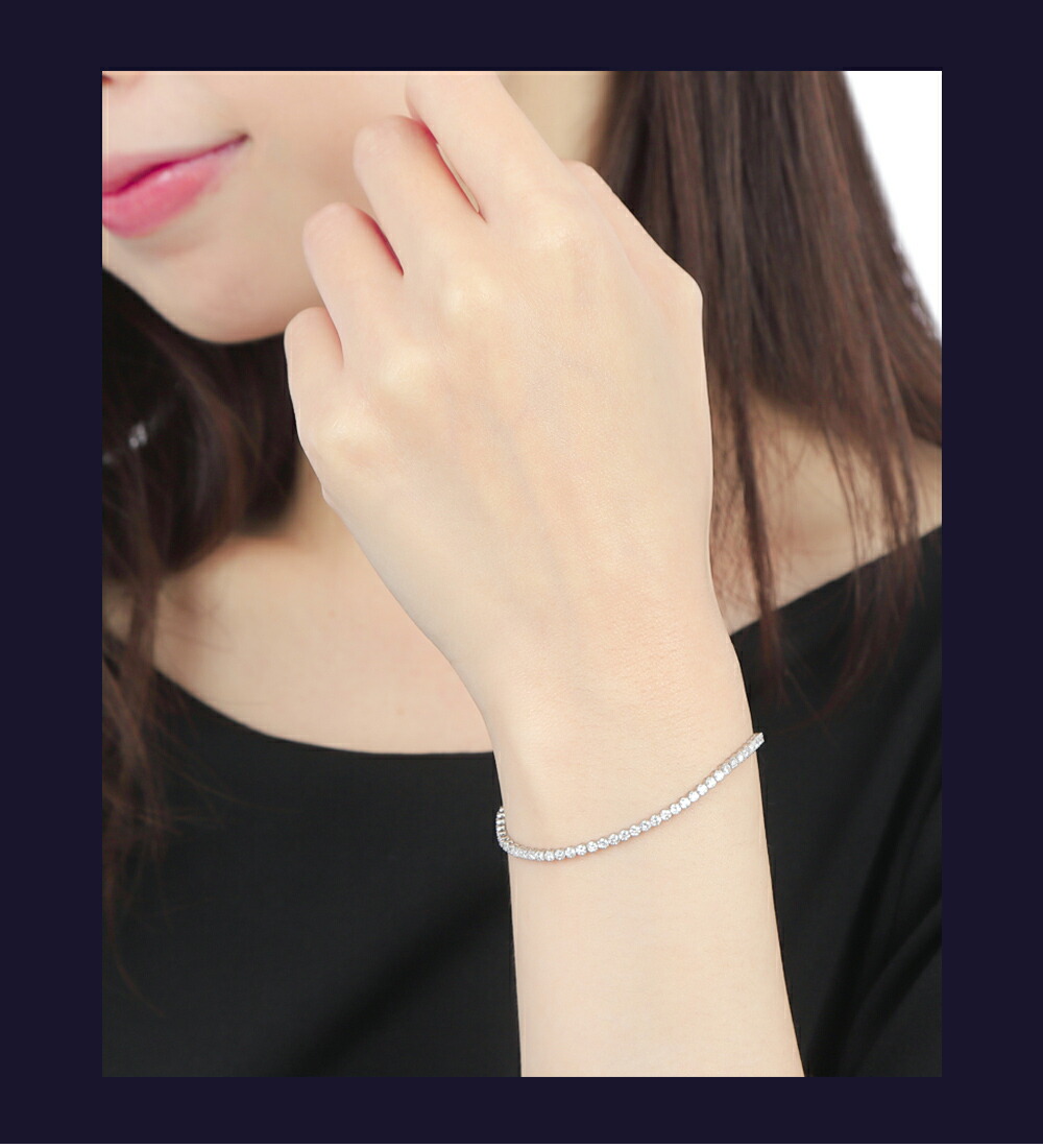楽天市場】ダイヤモンド テニス ブレスレット 2.0ct テニス