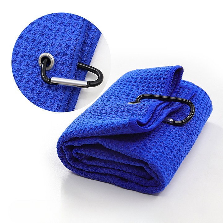 楽天市場】送料無料 ゴルフタオル ゴルフスポーツタオル カラビナ付き