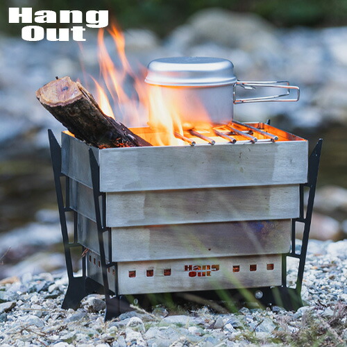 楽天市場】焚き火台 折りたたみ式 コンパクト 焚火台ハングアウト