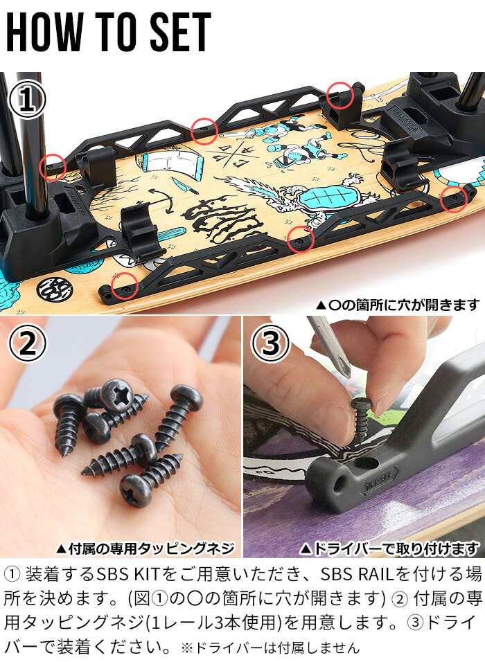 楽天市場】SBSKIT SKATE BOARD STOOL オプションパーツ レールバリ