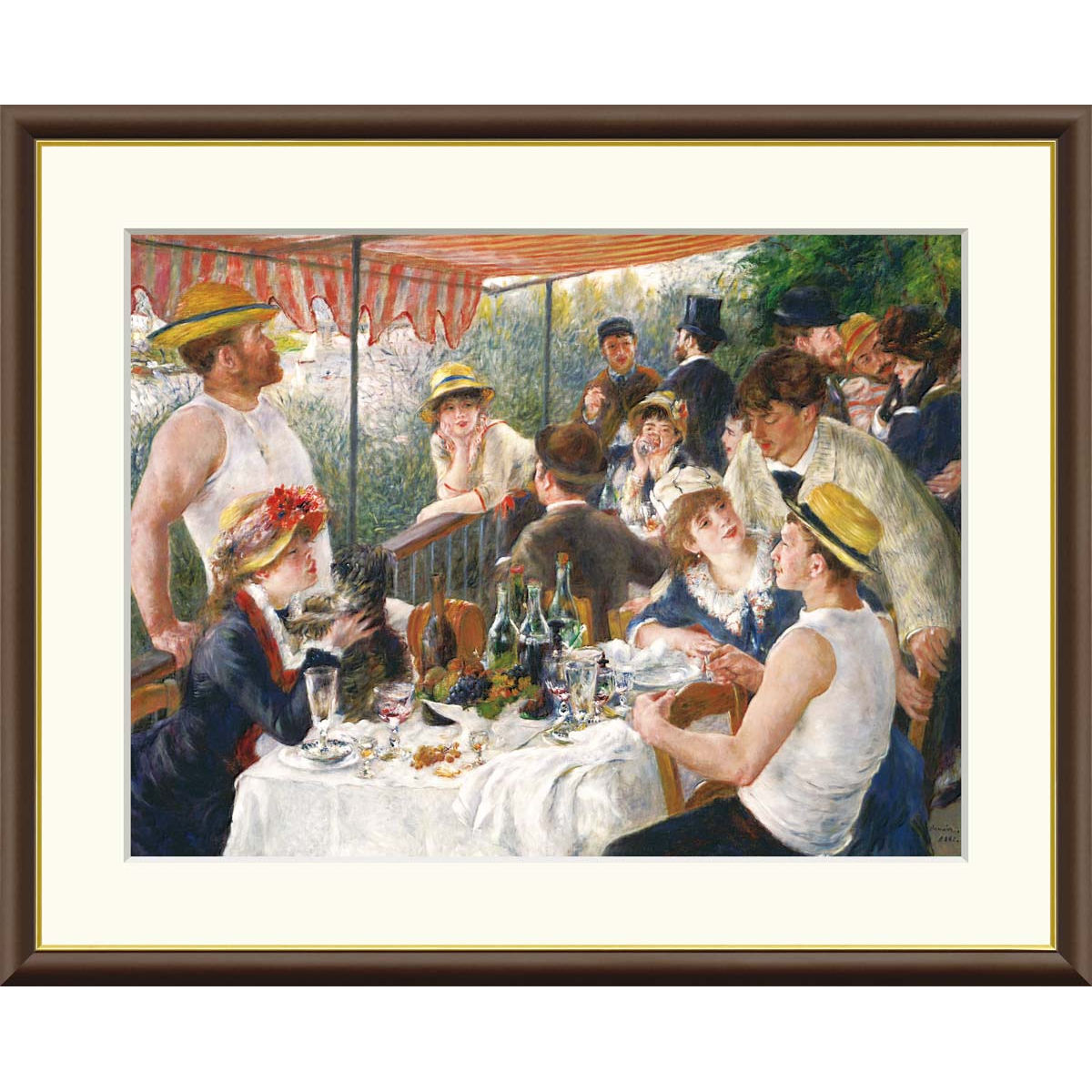 楽天市場】絵画 世界の名画 舟遊びをする人々の昼食 ピエール