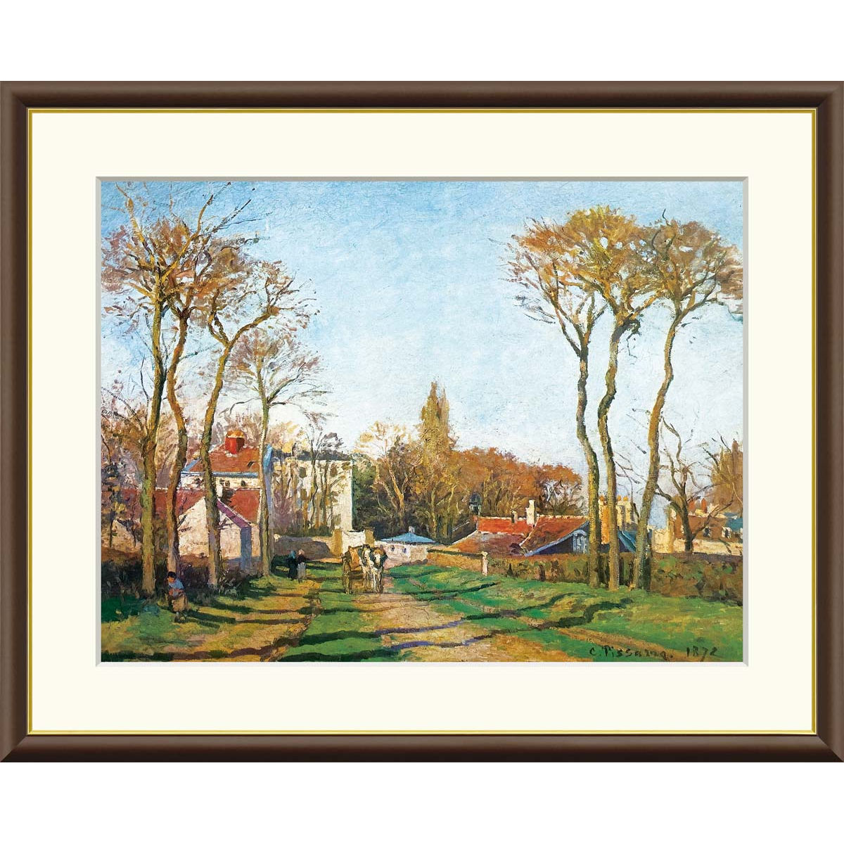 楽天市場】絵画 世界の名画 村の入口 カミーユ・ピサロ 額入り