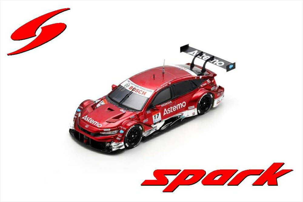 楽天市場】スパーク 1/43 Astemo CIVIC TYPE R-GT No.17 Astemo REAL