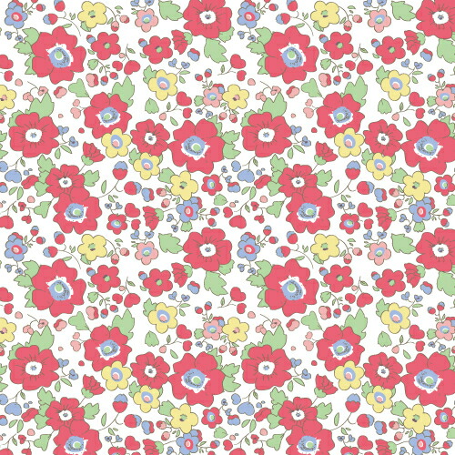 楽天市場】ポーセラーツ 転写紙 【白磁用】Floral Pattern Cherry Red