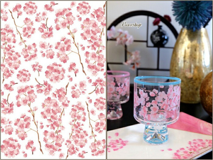 楽天市場】ポーセラーツ 転写紙 【セット割】桜転写紙 白磁用＆ガラス