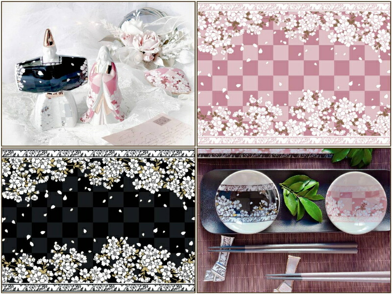 楽天市場】ポーセラーツ 転写紙 【白磁用・セット割】櫻の宴・櫻色