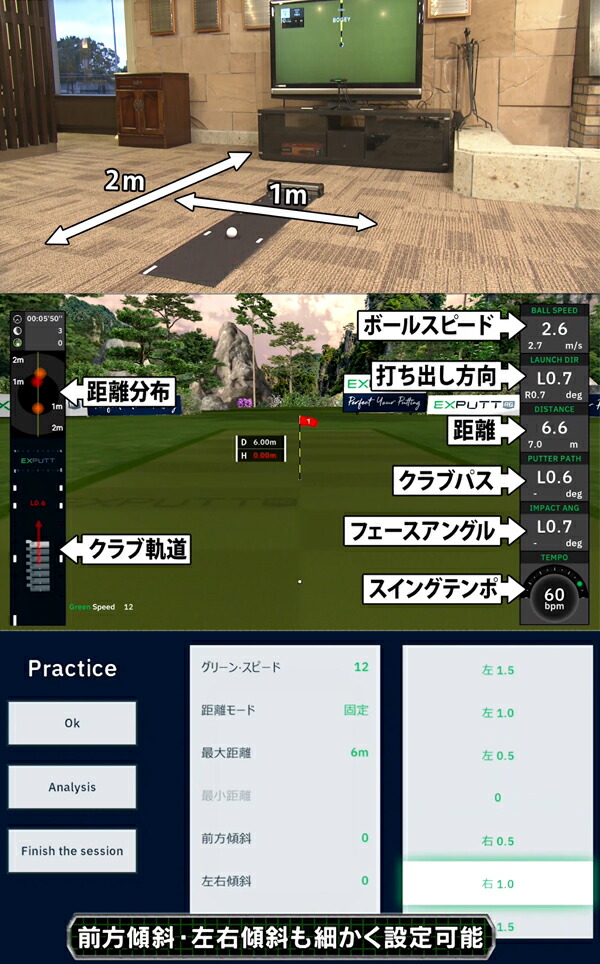 楽天市場】☆本体をテレビに繋げば設置完了！☆エクスパット ゴルフ