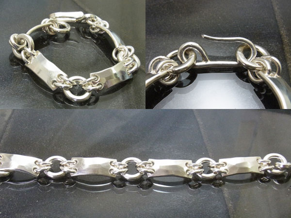 楽天市場】925 メンズ シルバーブレスレット ブレス 銀細工工房 銀細工