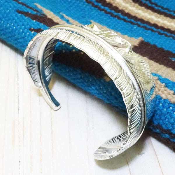 楽天市場】フェザーバングル ウェブ ターコイズ 13×18mm【受注製作