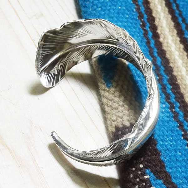 楽天市場】フェザー シルバーバングル【受注製作】女性 男性 イーグル