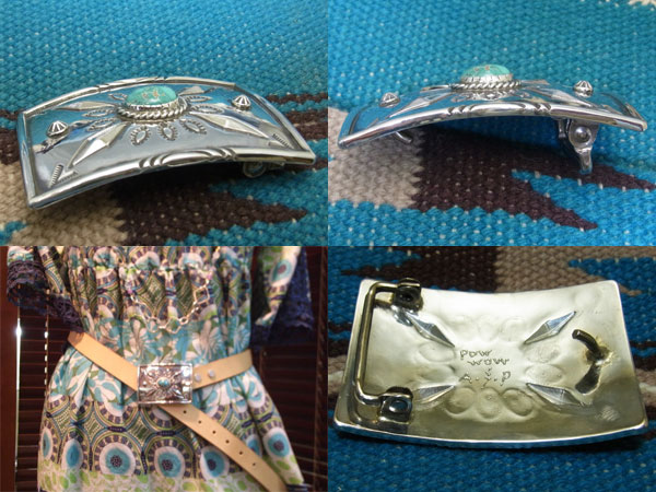 楽天市場】ロイストン ターコイズバックル ベルトバックル【受注製作