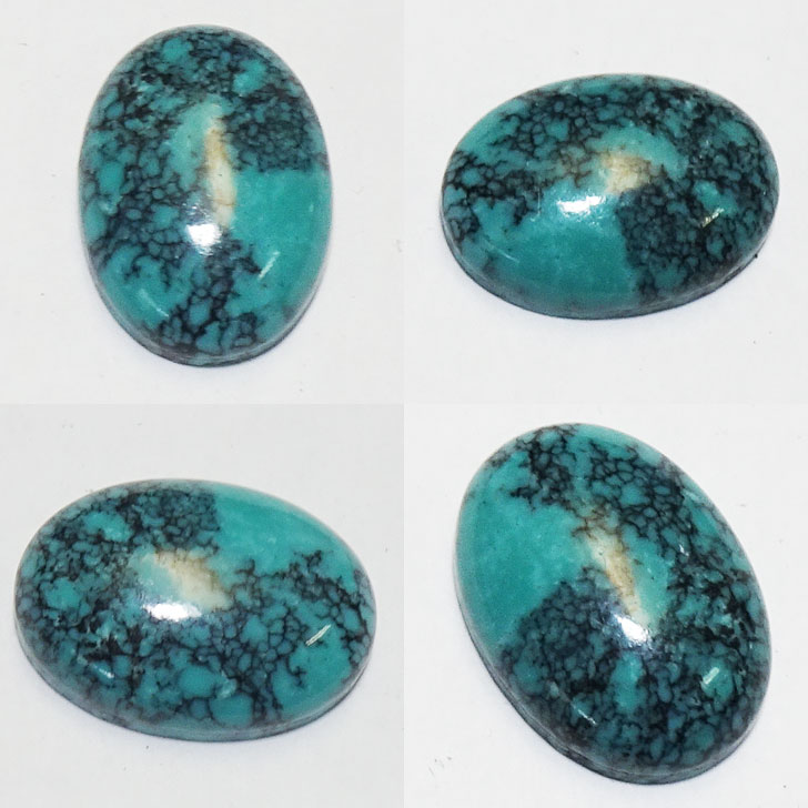 楽天市場】フェザーバングル ウェブ ターコイズ 13×18mm【受注製作