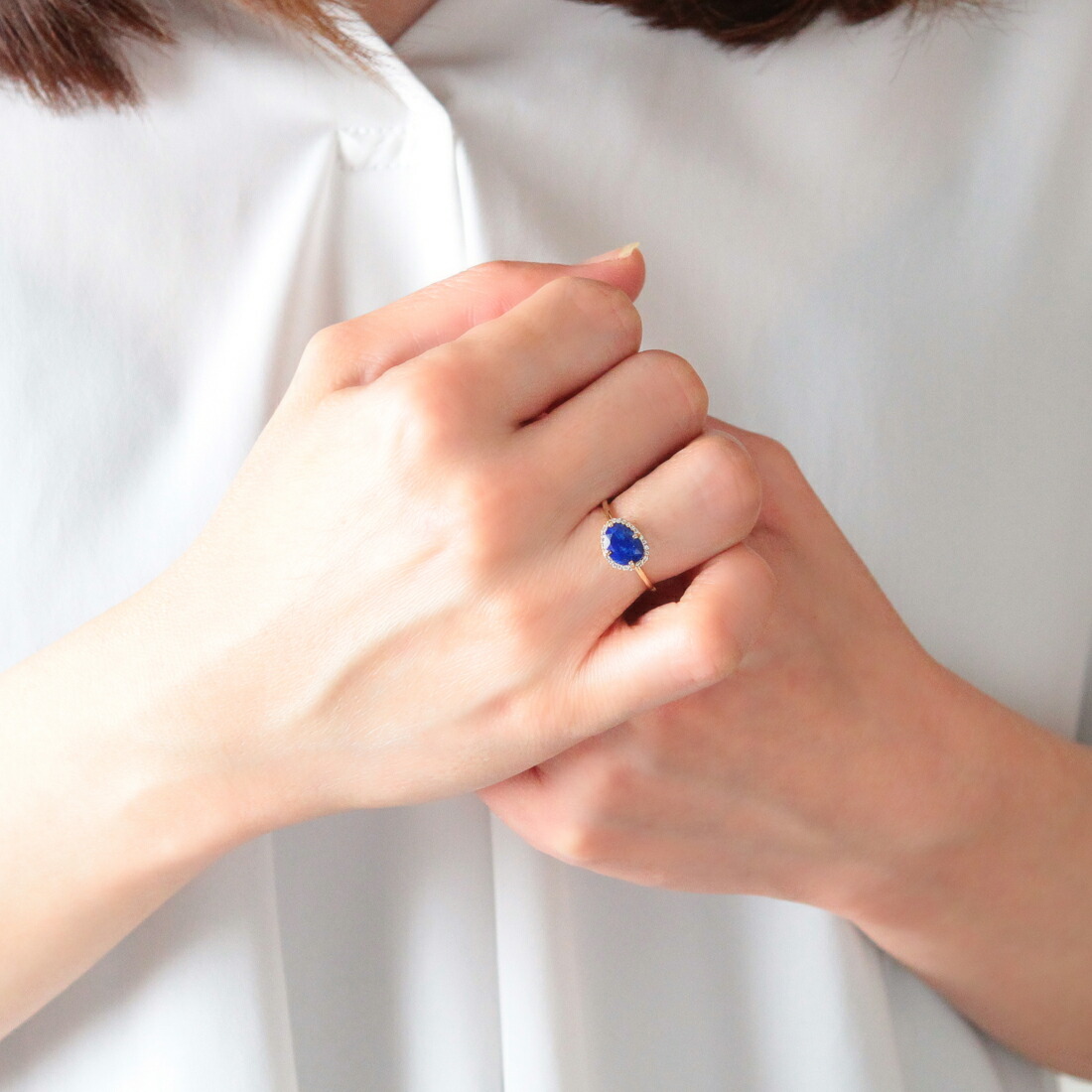 楽天市場】ラピスラズリ リング 指輪 ラピス ダイヤモンド レディース