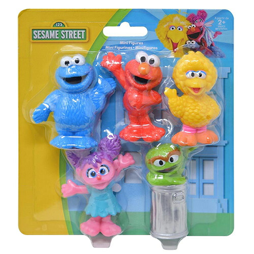 楽天市場】セサミストリート ミニ フィギュア 5体 セット 19317 セサミ