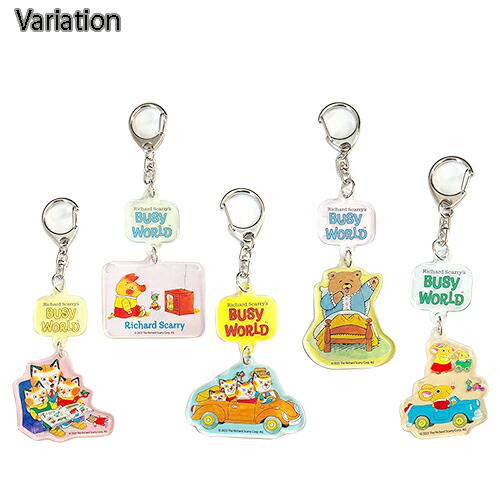 楽天市場】リチャード・スキャリー 2連アクリルキーホルダー ( ネコ