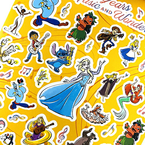 楽天市場】ディズニー 100th ステッカーパッド 4シート OVER200 18123