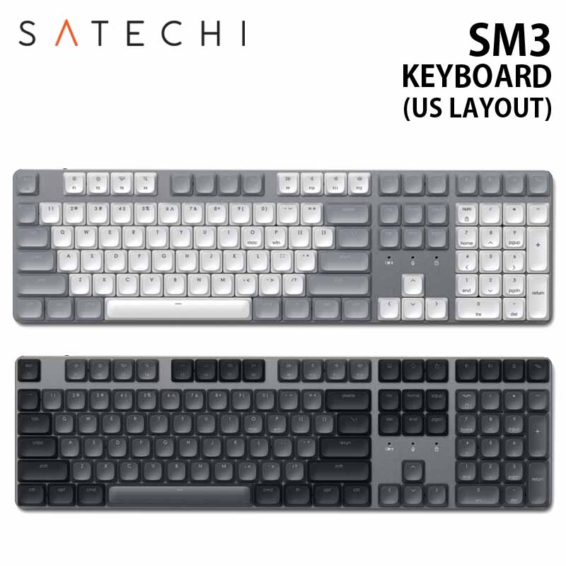楽天市場】Satechi SM3 SLIM MECHANICAL BACKLIT BLUETOOTH KEYBOARD