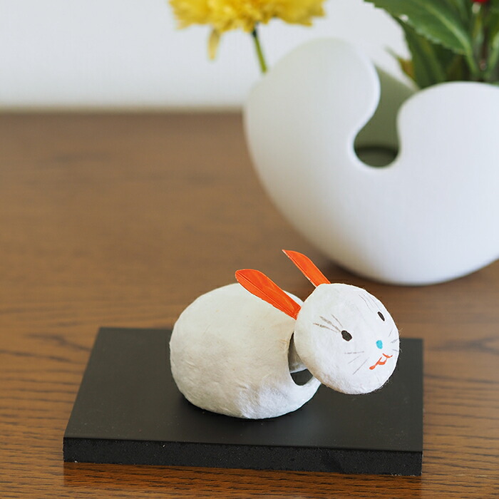 楽天市場】高橋はしめ工房 首振り仙台張子 干支シリーズ 卯（うさぎ