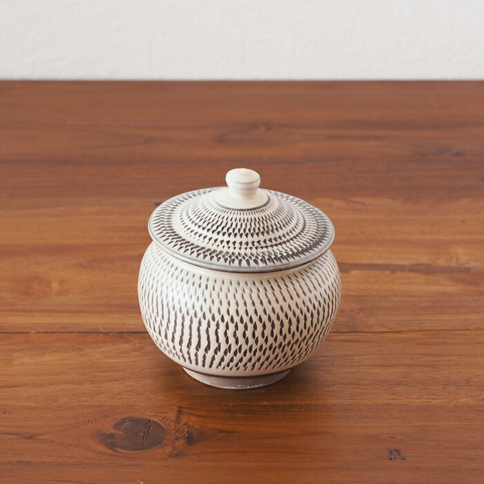 楽天市場】小鹿田焼 小袋窯 2合壺 飛びかんな / おんたやき おんた焼