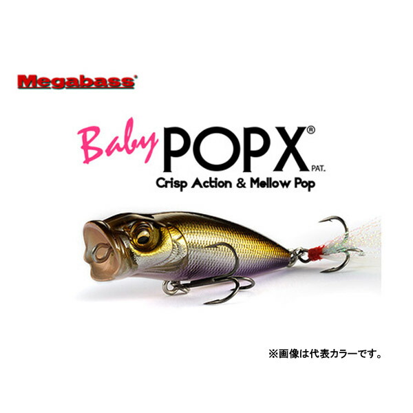 楽天市場】メガバス ベビーポップエックス Megabass BABY POPX