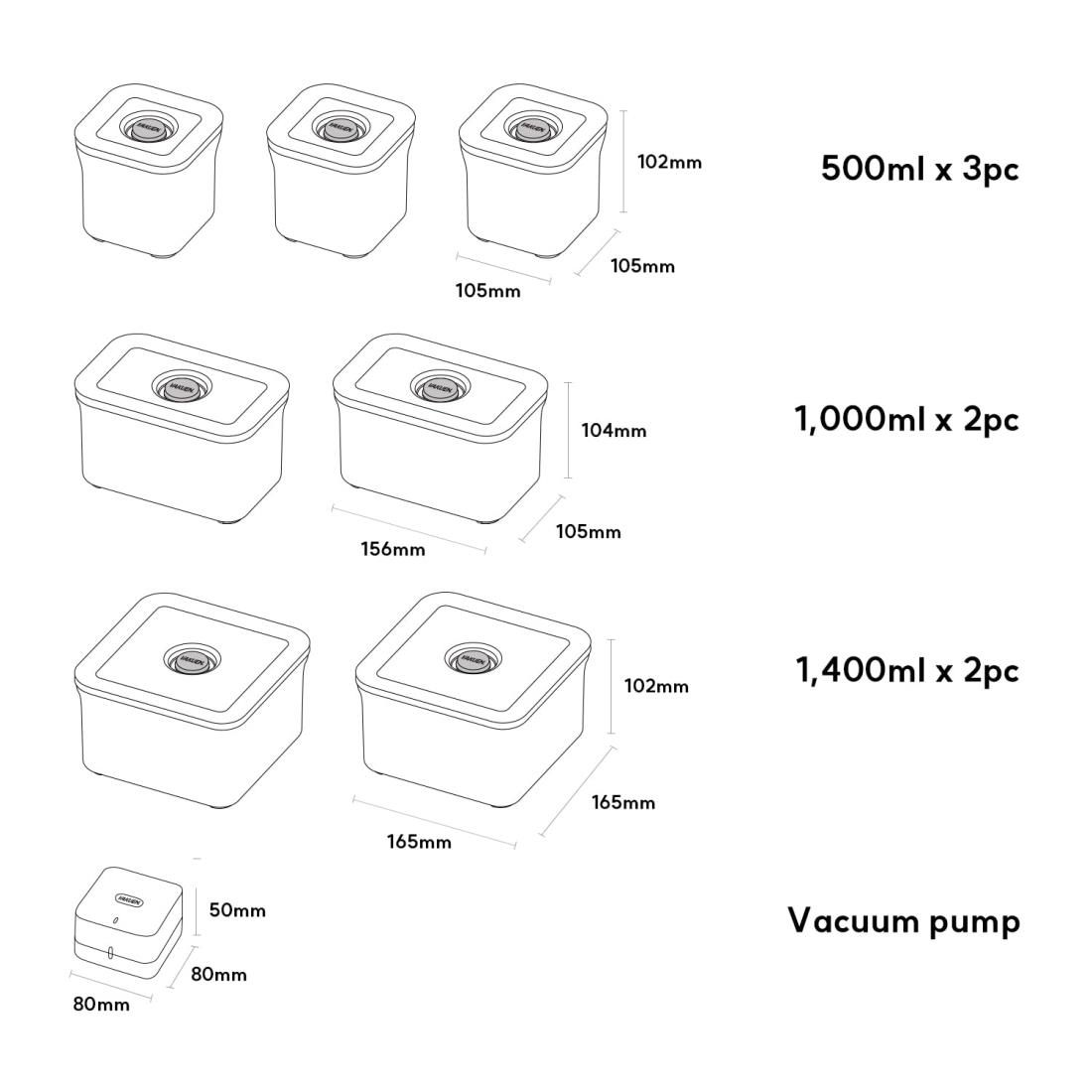 楽天市場】VAKUEN プレミアム真空保存容器&全自動食品シーラー機