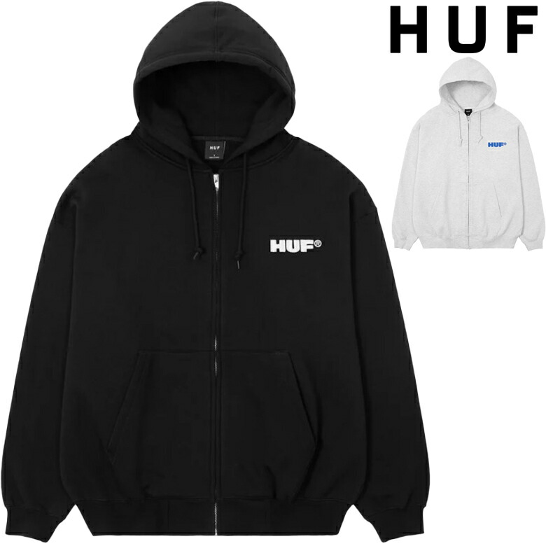 楽天市場】ハフ ジップパーカー HUF ALL CAPS FULL ZIP HOODIE