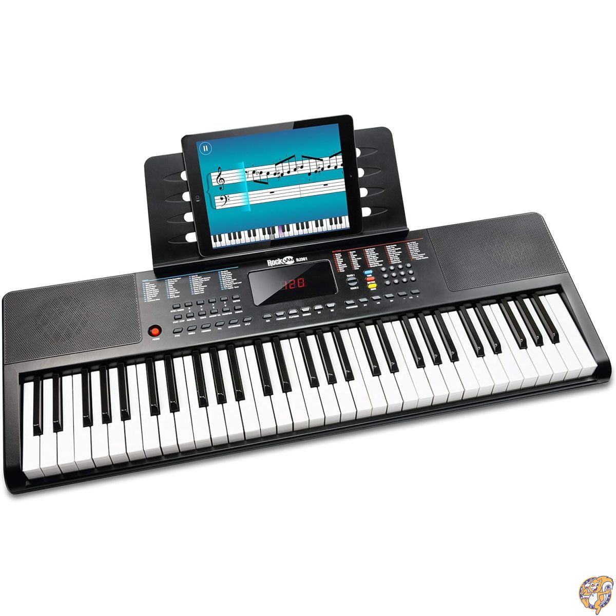 楽天市場】RockJam 61鍵 電子キーボード RJ361 【電源アダプター、譜面