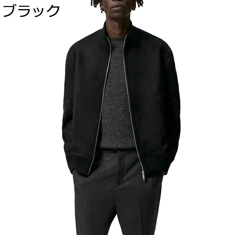 楽天市場】立ち襟 フェイクスエードジャケット 春秋 ライダース