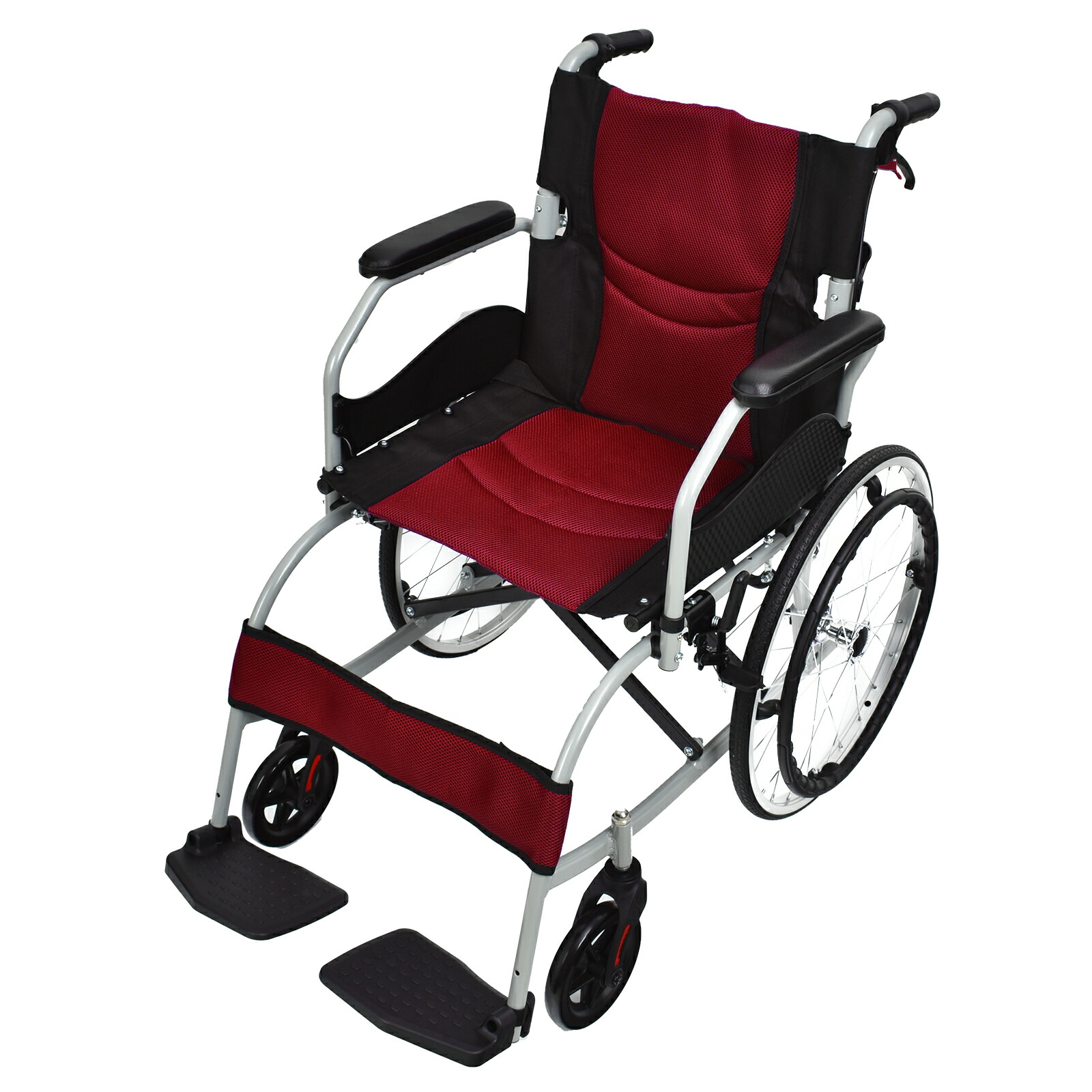 軽量ブラック車椅子 約11kg 耐荷重100kg 車椅子 耐荷重100kg」の人気