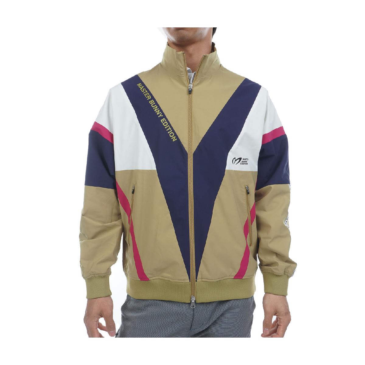 Newマスターバニーポリエステルストレッチタフタ スタンドブルゾン