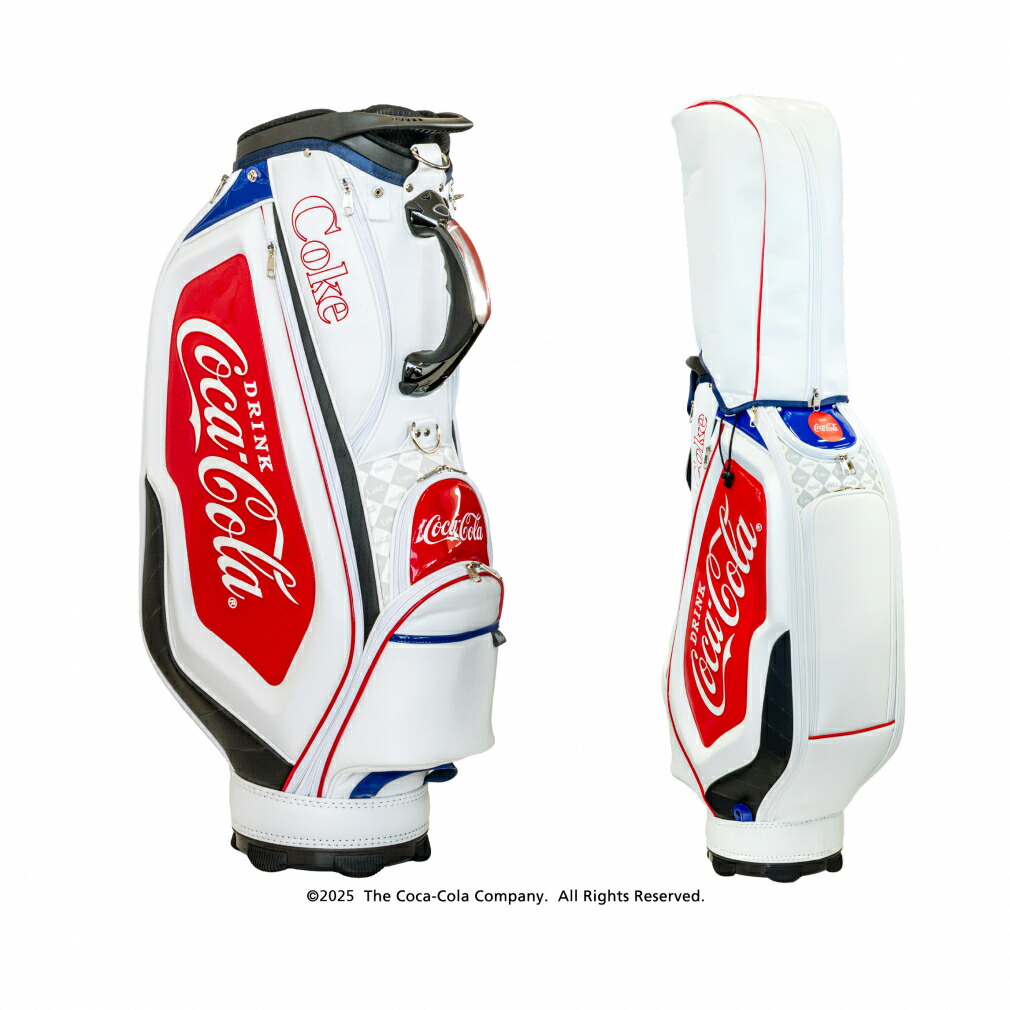 楽天市場】コカ・コーラ キャディバッグ 9型 (CC-0B1004CB) メンズ