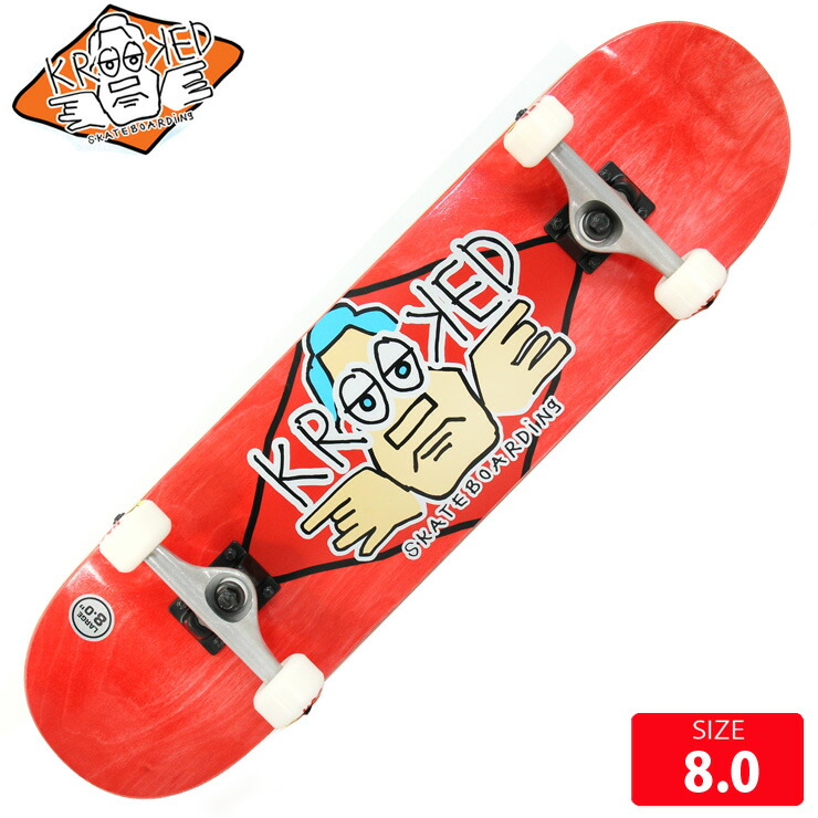 楽天市場】スケボー メンズ コンプリート クルーキッド KROOKED