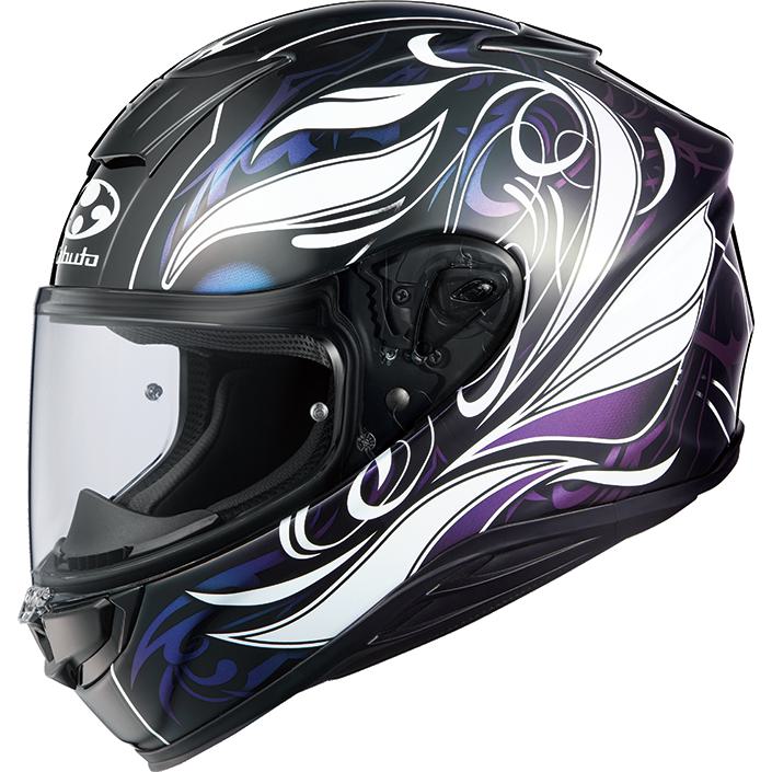 OGK KABUTO エアロブレード・6 エルフィ ダーク (バイク用ヘルメット