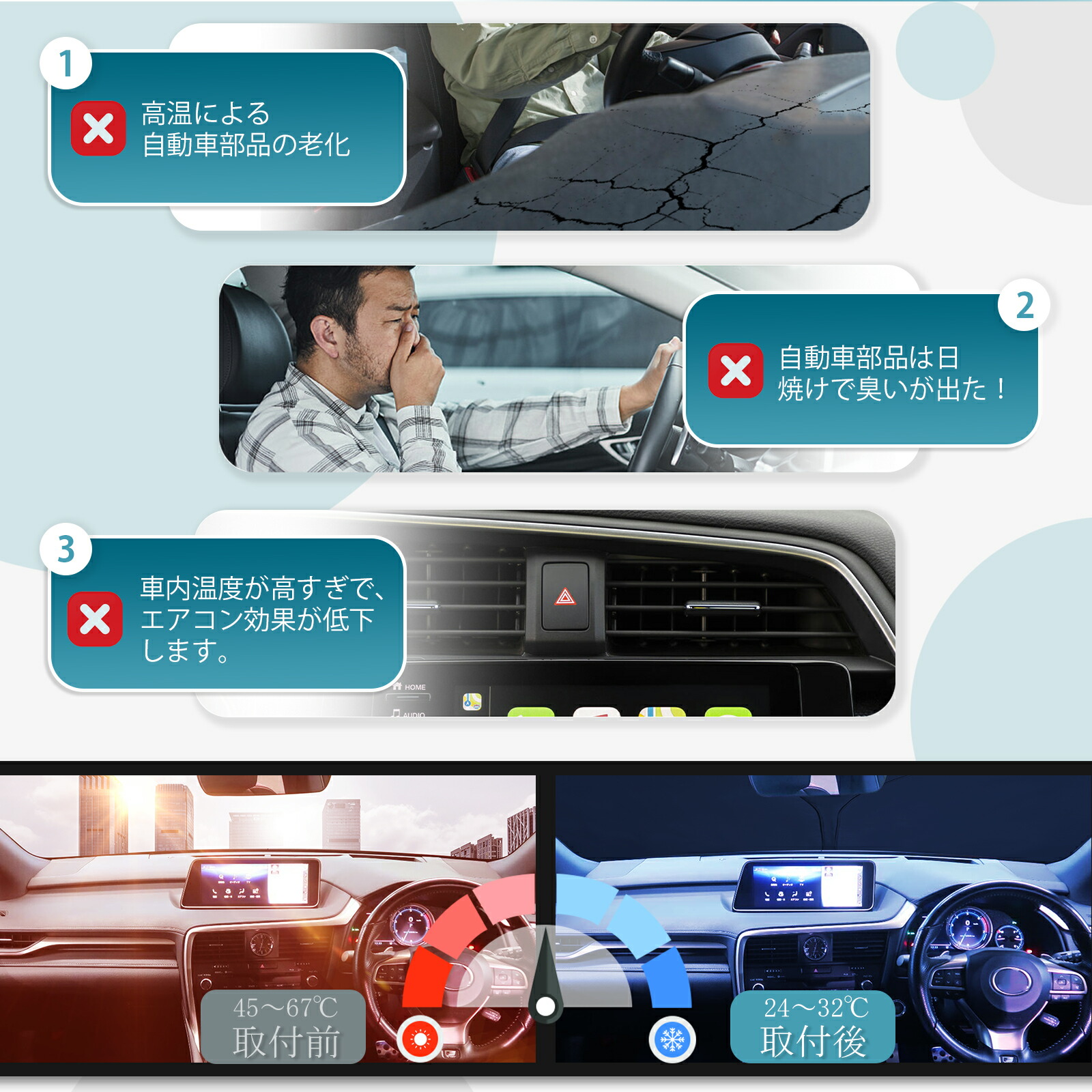 楽天市場】レクサス RX 20系 専用 車 フロントガラス用 サンシェード 6